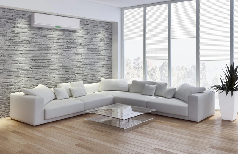 Interno con aria condizionata