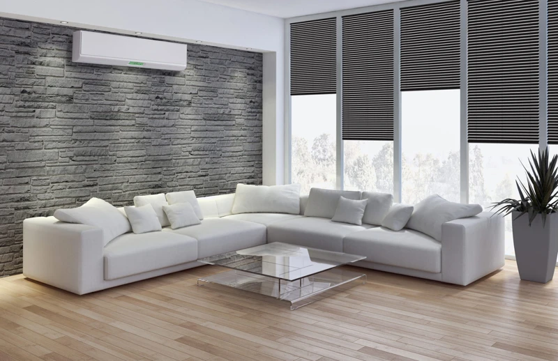 Interno con aria condizionata