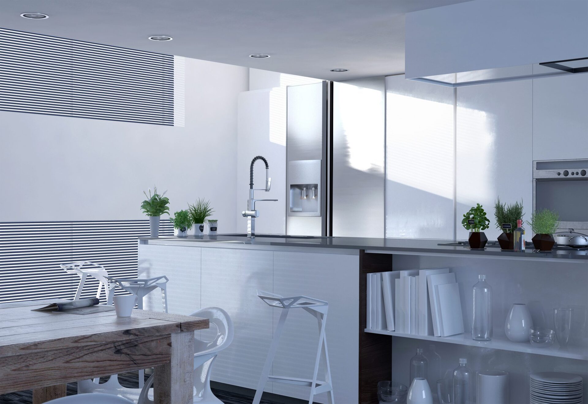 Sonnenschutz in der Küche