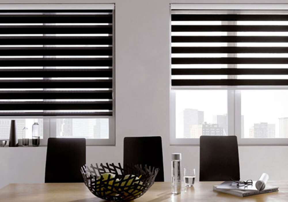 Doppelrollo Lichtsteuerung